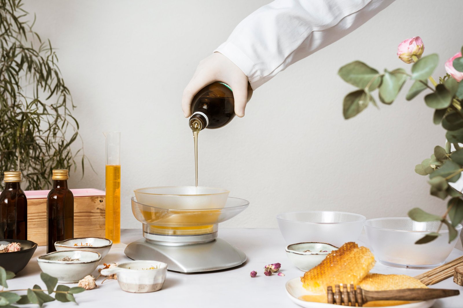 Slow cold-pressed botanical oil preparation